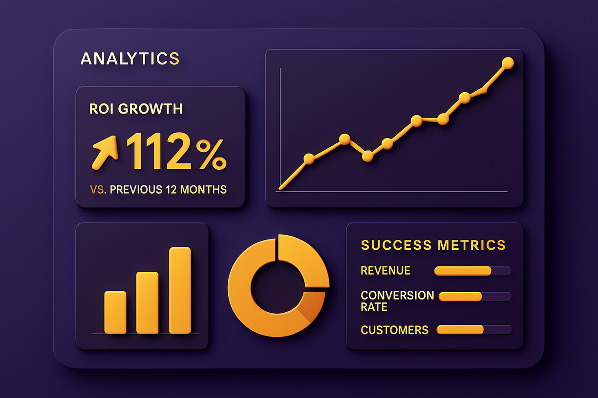 Analytics Dashboard Showing Growth